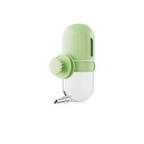 Hanging Bird Automatic Drinker Knob Lock Cage Hanging Drinker Parrot Water Bottle  Aviary žalia