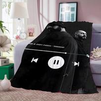 H-Hajime MiyaGi Andy Panda Blanket Warm And Soft Suitable For Bedroom Living Room Sofa Bed Office Travel Camping 30x40in