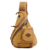 Nauja daugiafunkcinė drobės rankinė, didelės talpos krūtinės krepšys, vieno peties kuprinė, dvigubos paskirties vieno peties vyriška įstrižai nešiojama rankinė, madinga vyriška rankinė chaki