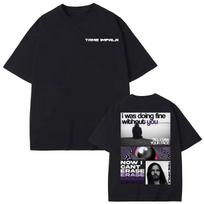 Rock Band Tame Impala Double Sided Print T-shirt Vintage Fashion Short Sleeve T-shirts Men Women Summer Oversized T Shirt S