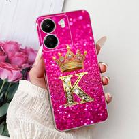 For Xiaomi Redmi 13 13C 4G 5G Soft Silicone Phone Case Crown Letters Initials Cover For Redmi13c 13 C Realme13 Clear Back Cover Redmi 13C 4G