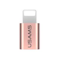USAMS Micro USB-to-Lightning adapter, rose gold IPTMIC02 (US-SJ014)