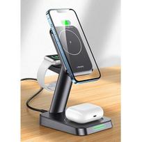 USAMS 3-in-1 20W Magnetic Induction Charger US-CC150 Black CC150WXC01