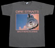 DIRE STRAITS BROTHERS IN ARMS MARK KNOPFLER ROCK NEW GREY T-shirt S-5XL XXL