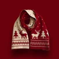 2026 New Year Christmas Gift Knitted Scarf Soft Cozy Thick Winter Windproof Warm Scarf Outdoor Motorcycles Ski Mask Scarfs