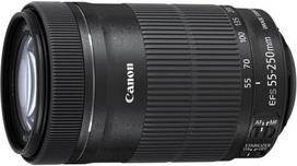 CANON EF-S 55-250mm f/4.0-5.6 IS STM + ET-63 + Lens Cloth SLR Standard lens Black