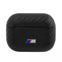 BMW BMAPWMPUCA AirPods Pro case, black PU Carbon, M Collection