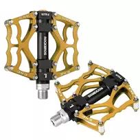 Rockbros JT201012LG 2010-12L Aluminum Platform Bicycle Pedals - Gold