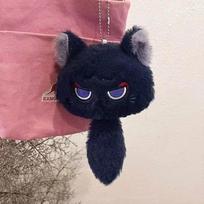 Game Genshin Impact Wanderer Cosplay Keychain Unisex Ghost Pendant Cat Plush Key Rings Bag Backpack Accessories Gifts