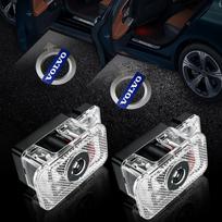 2Pcs Projector Door Light LED Welcome Light Auto Courtesy Light For Volvo 240 C70 S40 S50 S60 S70 S80 S90 V40 V50 V60 V90 XC40 XC60 XC90 Vnl Truck