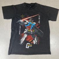 Gundam Movie T-Shirt L RX-78-2 Anime Fade Black Official Overseas Charcoal Black XL