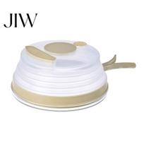 Microwave Oven Protector Collapsible Splatter Cover, with Foldable Heat Resistant Handle, Safe Dish Cover Plastic Lid, for Kitchen Bowls