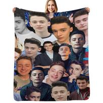 noah schnapp photo collage Throw Blanket Ultra Plush Cozy Blanket for Napping Sleeping Size: 75*100cm, Weight: 230 GSM