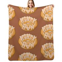 Honey Bun Throw Blanket Luxurious Soft Blanket Holiday Gift for Family Size: 75*100cm, Weight: 230 GSM