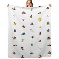 Barrel of Even More Monkeys Throw Blanket Decorative Soft Throw Blanket for Couch Sofa Size: 75*100cm, Weight: 230 GSM