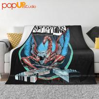 1990 Scorpions Crazy World Tour 90-91 Ultra-Soft Blanket Quilt Winter Sofa Cover Bed Covers Size: 75*100cm, Weight: 230 GSM
