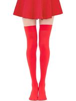 Women Thigh High Socks Solid Color Comfortable Stockings For Costume Party XSm