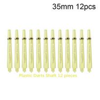 Plastic Dart Shafts Set 45mm 35mm with 4.5mm Thread 12Pcs Including O Ring for Ultimate Dart Control 35mm