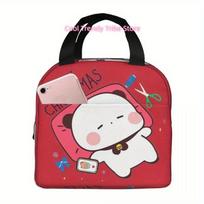 Bubu And Dudu Christmas Celebration Insulated Lunch Bag Thermal Bag Lunch Container Holidays Xmas Tote Lunch Box Food Bag School One Size