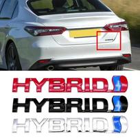 1 vnt. Automobilio 3D Metalinis HYBRID Emblemų Lipdukai Auto Kėbulo Bagažinės Stiliaus Dekoro Lipdukas Aksesuarai black HYBRID