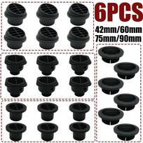 6X 42mm/60mm/75mm/90mm Warm Heater Parking Heater Air Vent Car Heater Ducting Duct Air Outlet Black For Webasto Truck Auto Parts 6Pcs 42mm Round 2