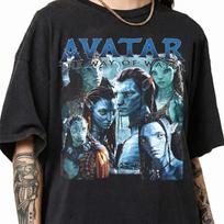 Vintage 90s Avatar The Way of Water Graphic Tee, Jake Sully Neytiri Pandora Shirt S