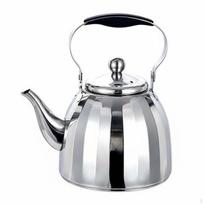 Stainless Steel Teapot with Infuser Ergonomic Handle Metal AntiRust Silver 1000ML