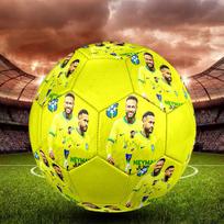 1PC Neymar Natural Dribbler size 5 soccer ball PrahaIndoor Soccer Ball Colorful All Ages Machine Stitched PVC Competition Ready Durable High-Bounce