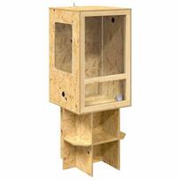 vidaXL Terrarium Marron 50 x 50 x 130 cm OSB