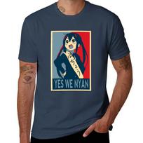 Azunyan Yes We Nyan (Upscaled) Tshirt Fashion Casual Short Sleeve Tshirt S