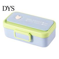 Bento Lunch Box 700ML Meal Prep Food Storage Containers with Heat Protection Freshness Preservation Lunchbox for Home Kitchen School Outdoor Resistant