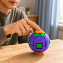 Creative Press Spin Gyro Ball Stress Relief Toy Fidget Spinner Desk Decor Gadget purple
