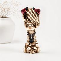 Novelty Hand Vase with Three Monkeys Design - Desktop Decorative Flower Arrangement for Home One Size