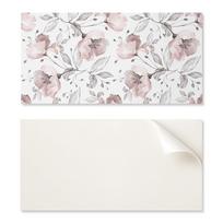 Vinyl Tile Set with Pattern for Bedroom Floral Watercolor Pattern 6X60X30 Cm