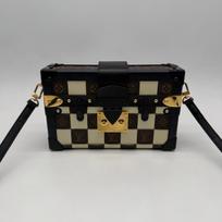 [Pre-Owned] Petite Malle Handbag Checkered Hard Case Shoulder Bag - Good #OCTEA6 ONE SIZE