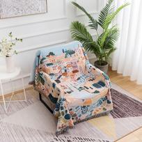 Australian Original Single American Style South Villa Dali Courtyard Comic Blanket Sofa Towel Cover Blanket 130*180
