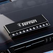 Car Temporary Parking Numbers Plate Aluminium Alloy Slide Adjustable Sticker For Ferrari 488 Roma F8 SF90 LaFerrari Portofino F8