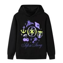 B1314 Multi-color Kids Girls KATSEYE Printed Casual Long Sleeves Hoodie 100cm juoda