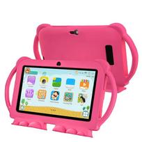 New 7.0 Inch 5G WIFI Children's Tablet 4GB+64GB ROM Google Kids Tablets Portable Kids case Standard rožinė