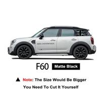 Automobilio lango lipdukas Vinilinis Union Jack lipdukas MINI Cooper R60 R56 F56 F55 F57 F60 F54 Dekoracija Auto Tiuningas 2pcs gray