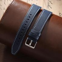20mm Leather Watchband for Huawei Watch GT3 GT2 42mm GT3 Pro 43mm Wristband Bracelet Replacement for Men Women Smartwatch Strap 20mm mėlyna