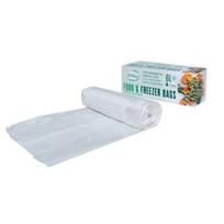 Kompostuojami maisto šaldymo maišeliai BioBag 6L (20 vnt. ritinėlyje) 18mkr. 24x50cm skaidrūs