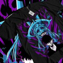 Jujutsu Kaisen Fushiguro Toji T-shirt Anime Horror Black Gift Shirt All Size S