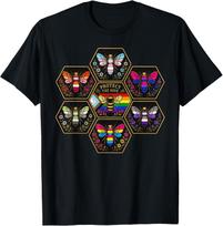 Protect the Hive LGBTQ Bee Bisexual Nature Gay Pride Support T-Shirt XXXL