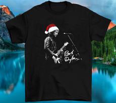 Bob Dylan Merry Christmas Signature Cotton All Size Unisex Black Shirt CM596 L