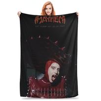 Lady Gaga Mayhem New Album Music Blanket Multi-function Flannel Sofa Throw Blanket for Couch Bedding Office Throws Bedspread Size: 75*100cm, Weight: 230 GSM
