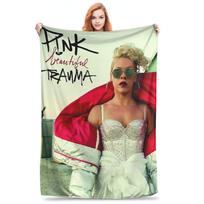 Beautiful Trauma Pink World Tour Blankets Lightweight Fleece Sofa Throw Blanket for Home Bedroom Office Throws Bedspread Quilt Size: 75*100cm, Weight: 230 GSM