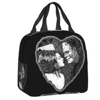 Bride Of Frankenstein Lunch Box for Women Waterproof Halloween Horror Film Cooler Thermal Food Insulated Lunch Bag Picnic Bags One Size