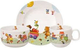Vaikiškų indų rinkinys Villeroy & Boch Hungry as a Bear, 3 dalių, porcelianas, įvairių spalvų