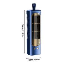 Oscillating Tower Fan USB Rechargeable Cooling Portable Standing Fan Tower for Home Living Room Kitchen Office Dorm Indoor Floor mėlyna